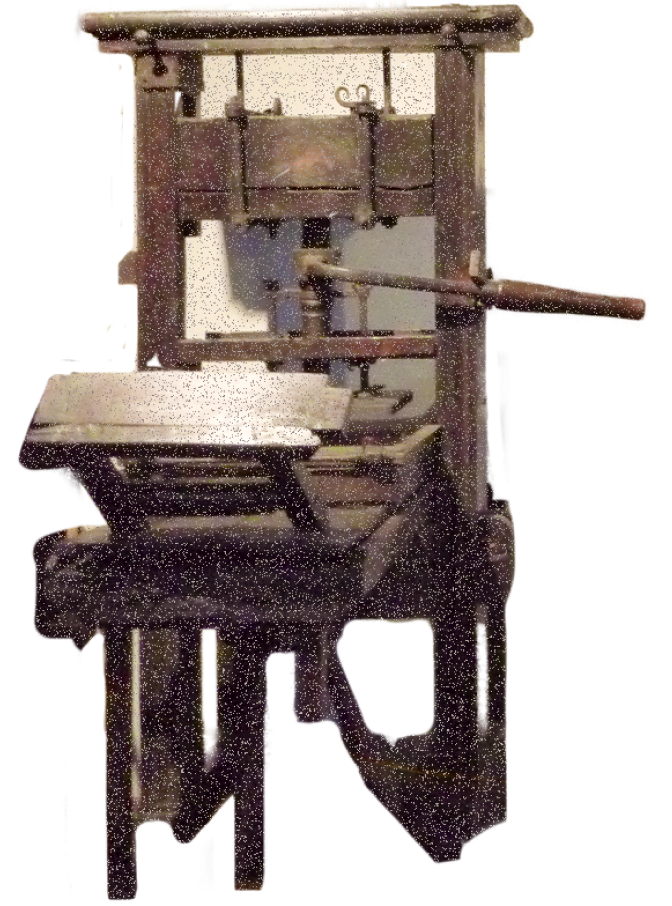 old printing press